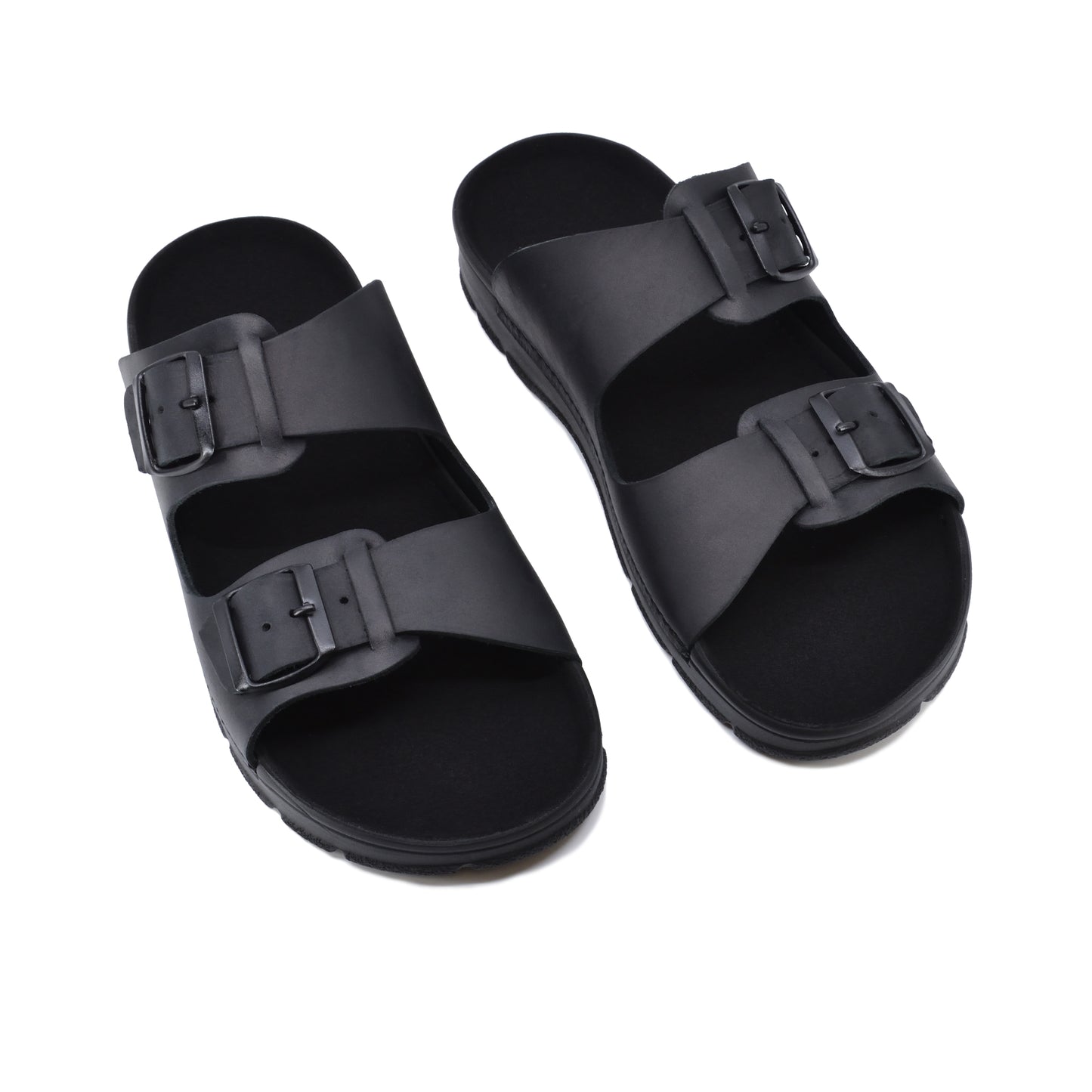 OmaKing Handmade Leather Men's Sandals Märt - Black