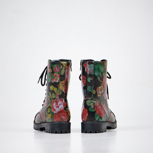 511 Red Roses NATO Military Leather Boots - Estonian Made