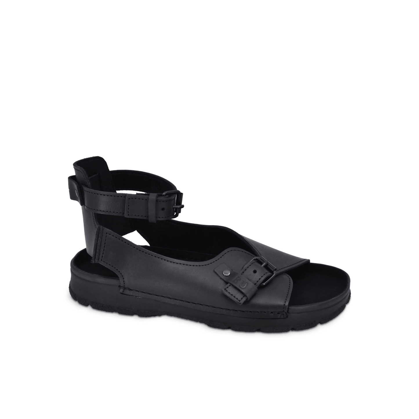 TOKU Athens Handmade Leather Sandals - Black European Crafted
