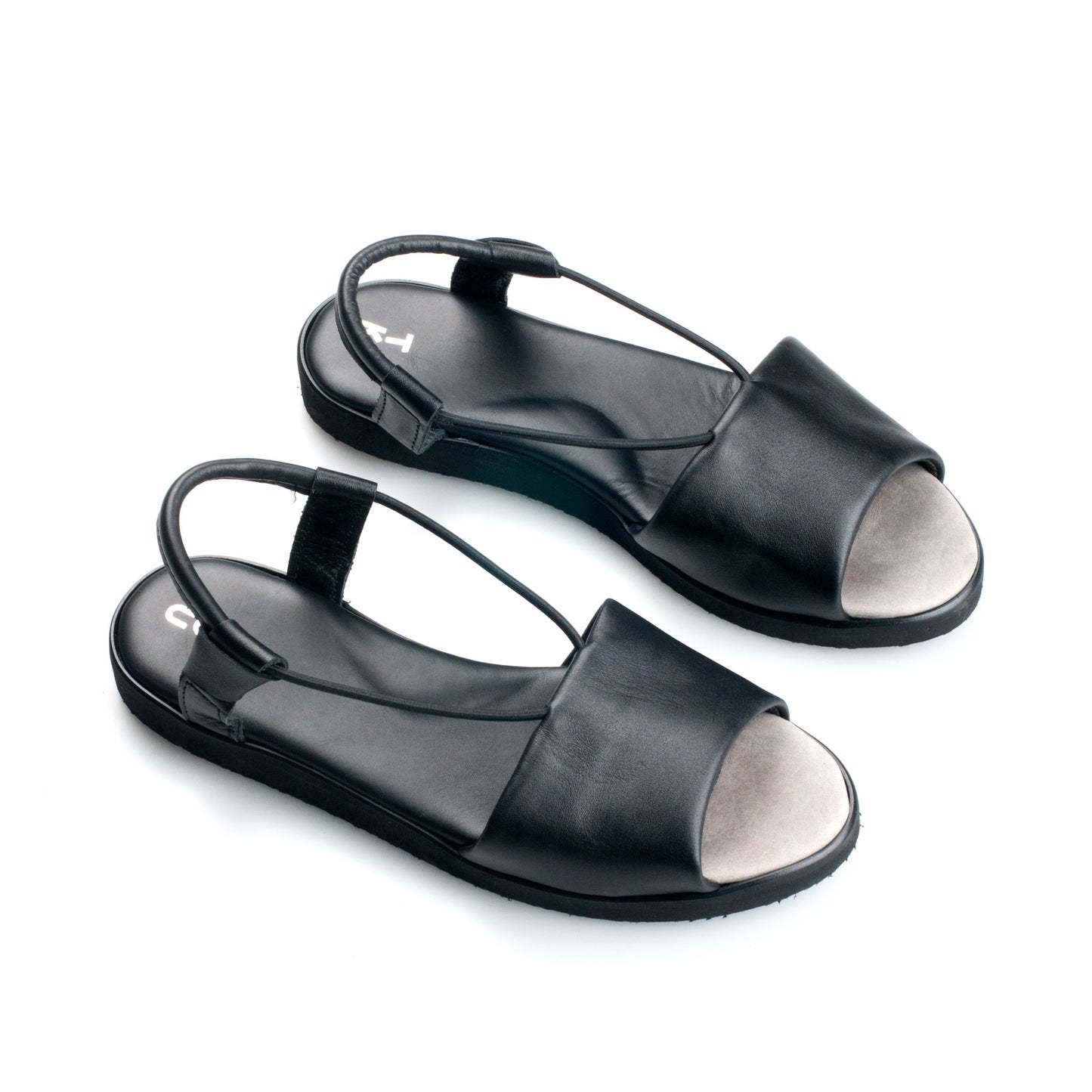TOKU Berlin Handmade Leather Sandals - Black Estonia Made