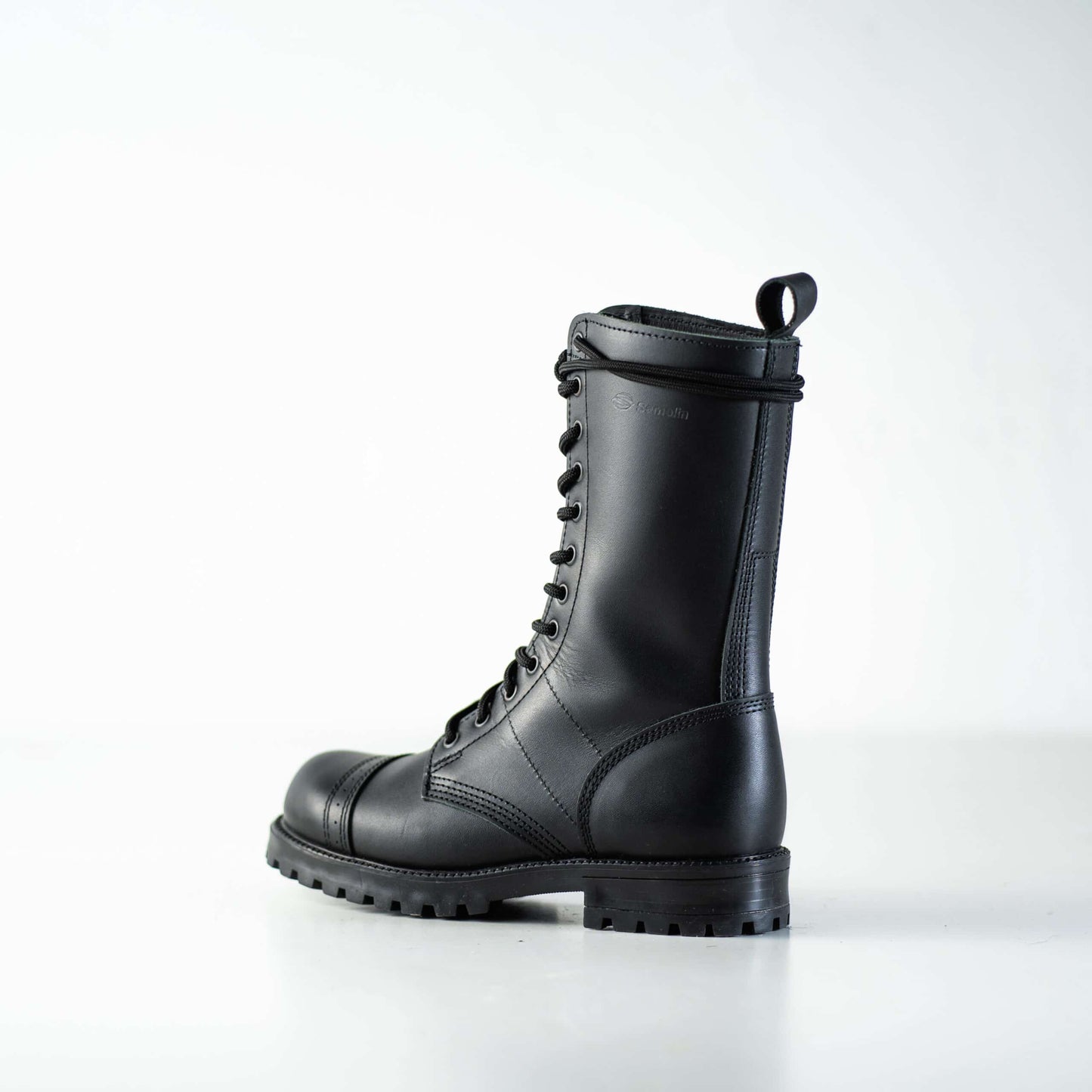 516 High Aviator Boots Water-Repellent Leather Military Black