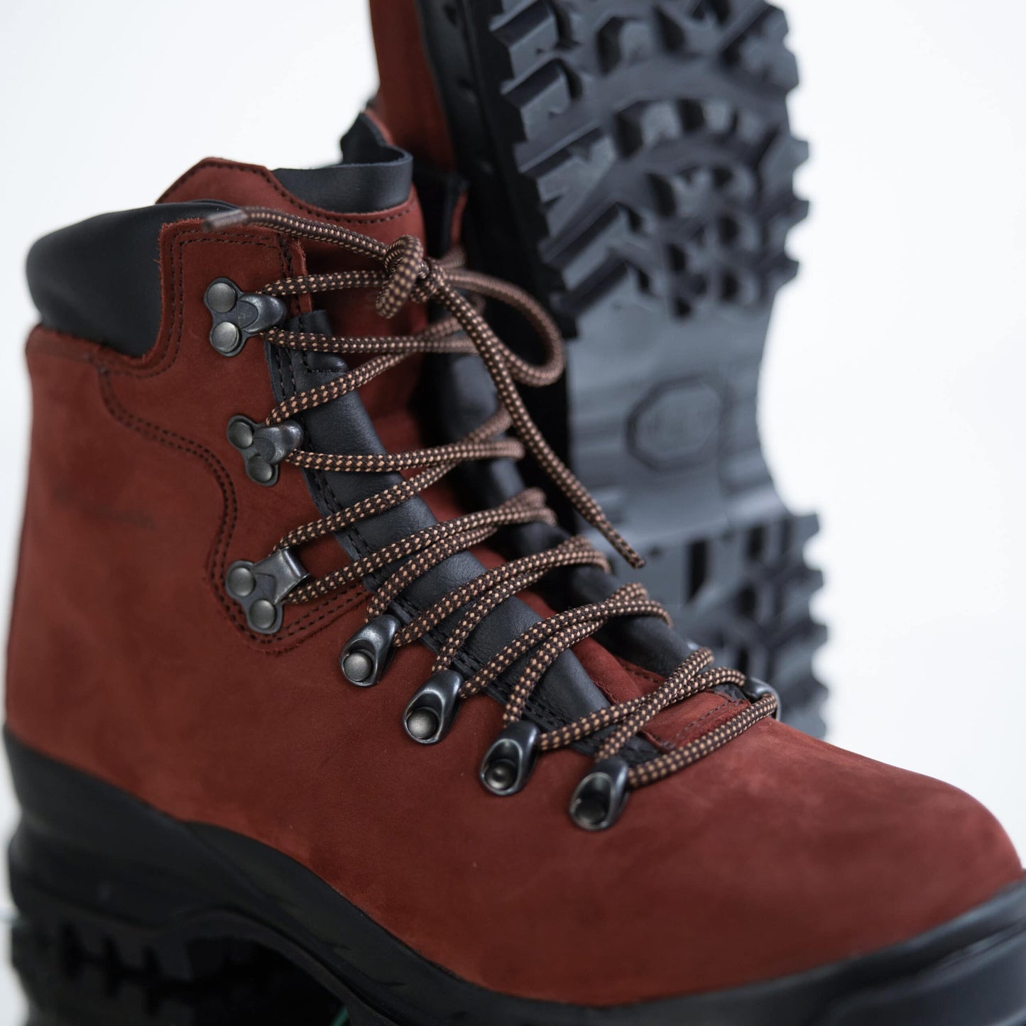 Waterproof Nubuck Leather Hiking Boots - Vibram Sole NATO Standard