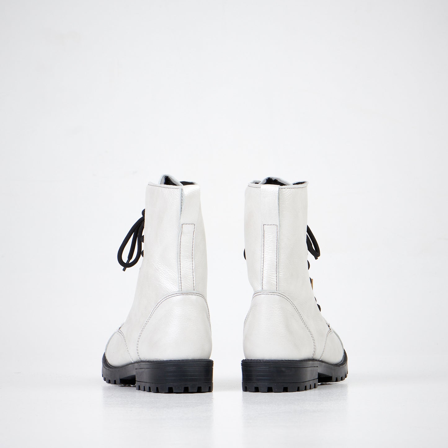 511 Bianco NATO Military Leather Boots - Water-Repellent PU Sole