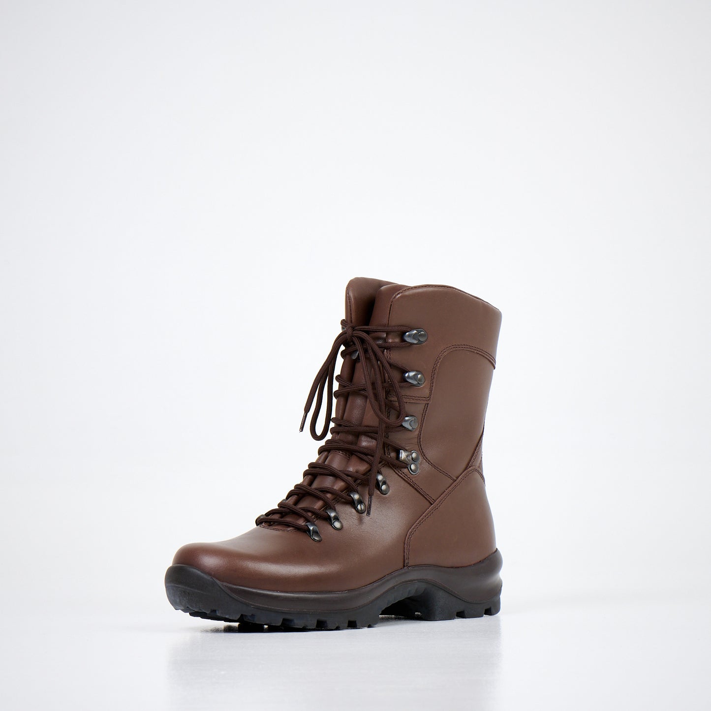 Military Boots 739 Waterproof Leather Combat Boots - Dark Brown