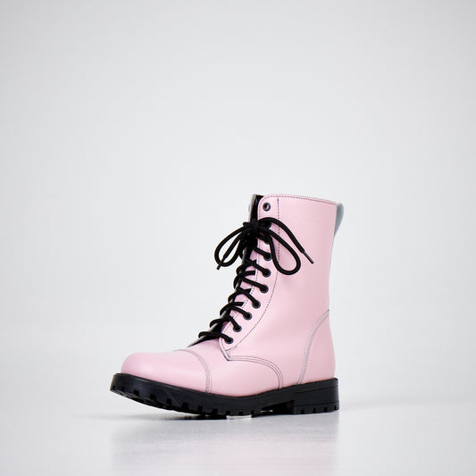 511 Pink Leather Boots - Estonian NATO Quality Water-Repellent