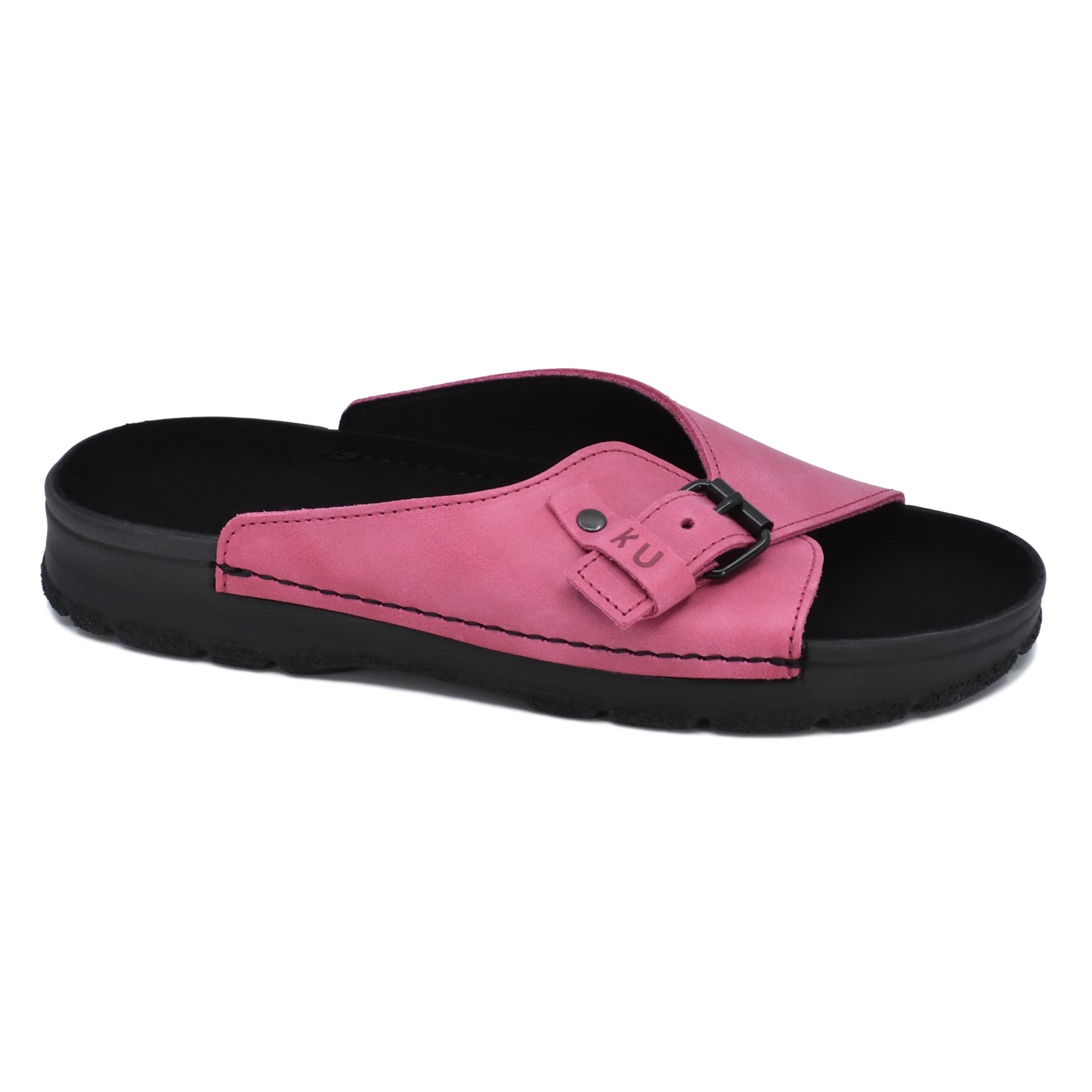 Pink TOKU Rome Sandals with adjustable strap and cushioned sole, available in sizes 36, 37, and 38 by Omaking.