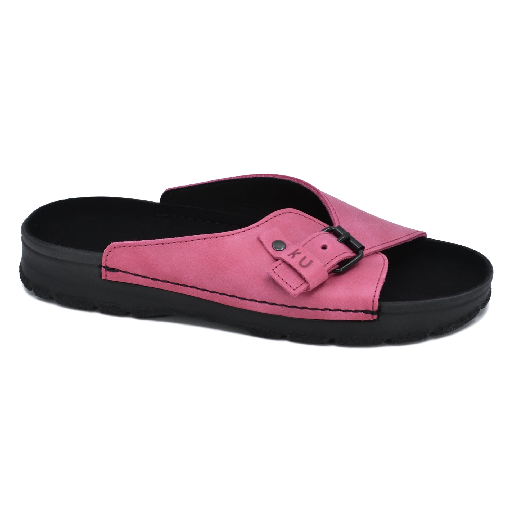 Pink TOKU Rome Sandals with adjustable strap and cushioned sole, available in sizes 36, 37, and 38 by Omaking.