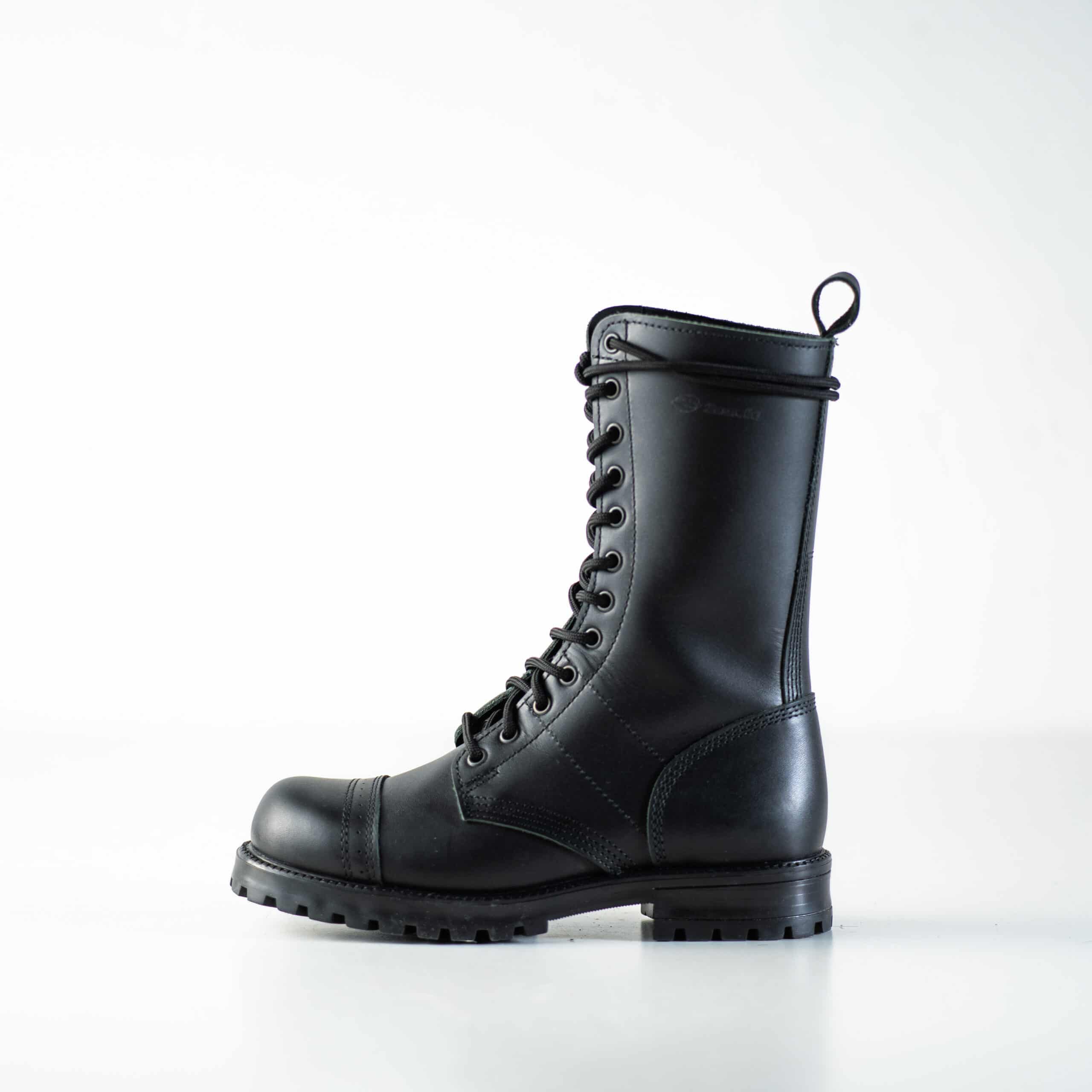 516 High Aviator Boots Water-Repellent Leather Military Black