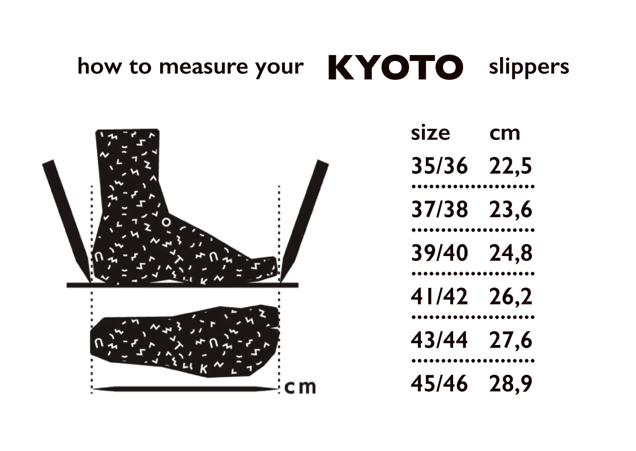 Brown Kyoto slippers by Omaking, available in sizes 35-36, 37-38, and 39-40, featuring a cozy, stylish design.