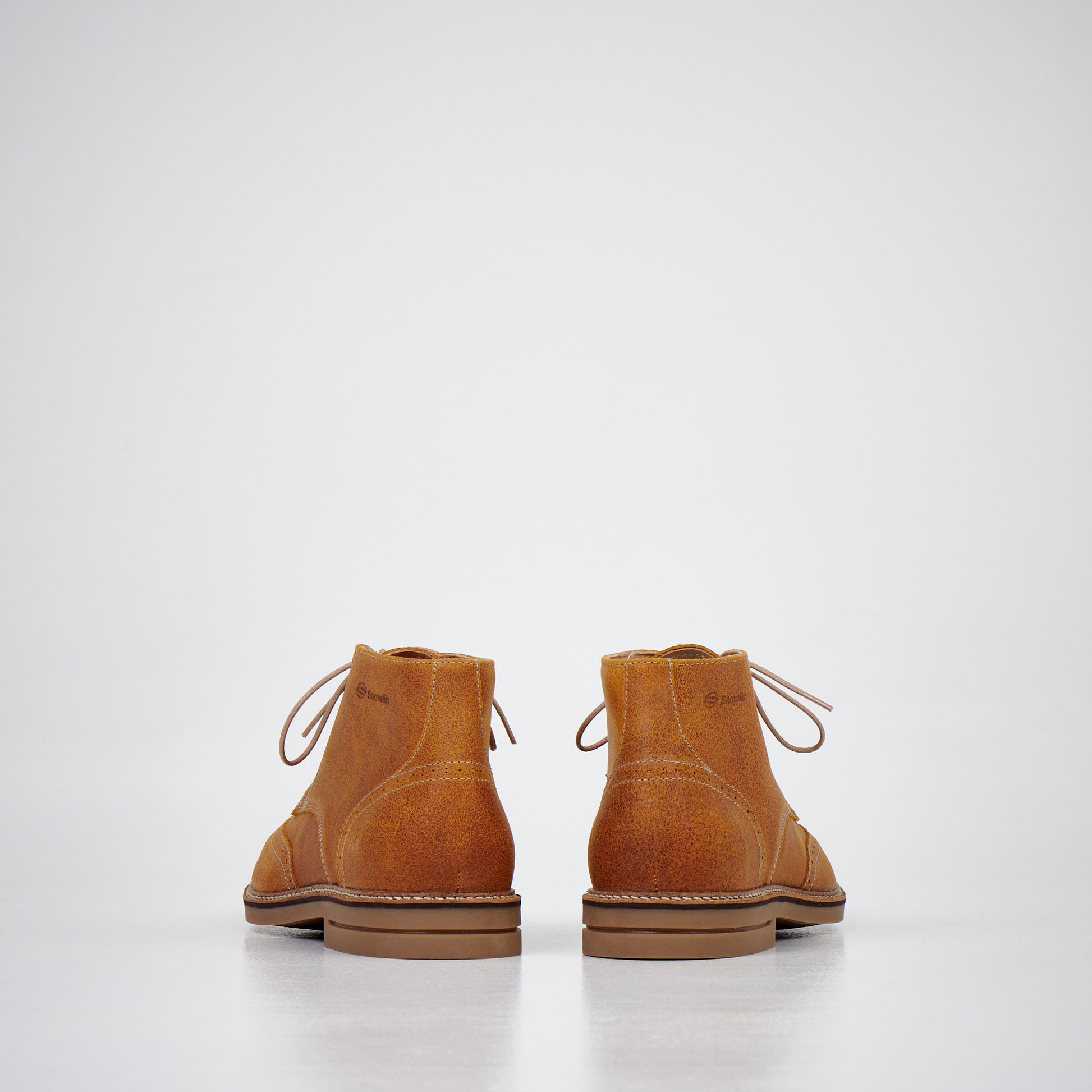 Light brown suede ankle boots with lace-up design, brand Samelin, available in sizes 39, 40, and 41.
